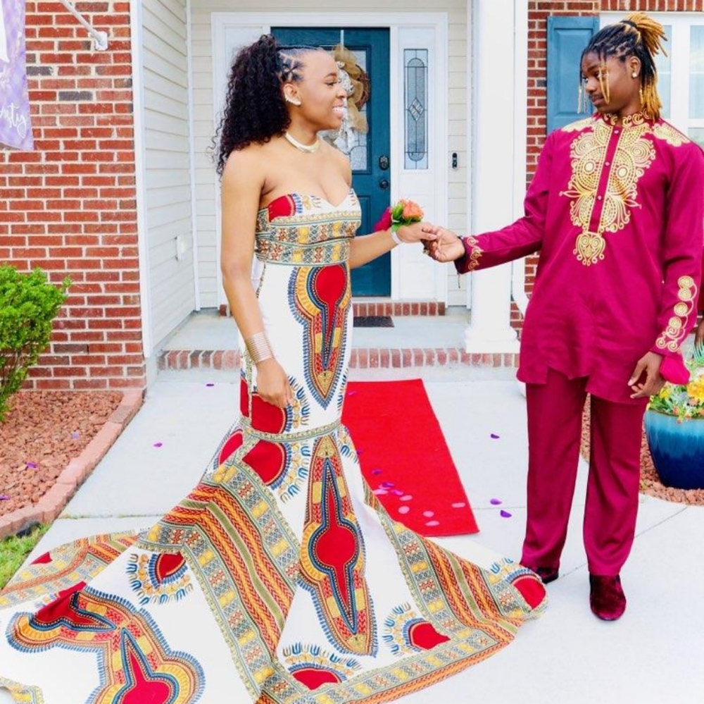 African Print Formal Dress